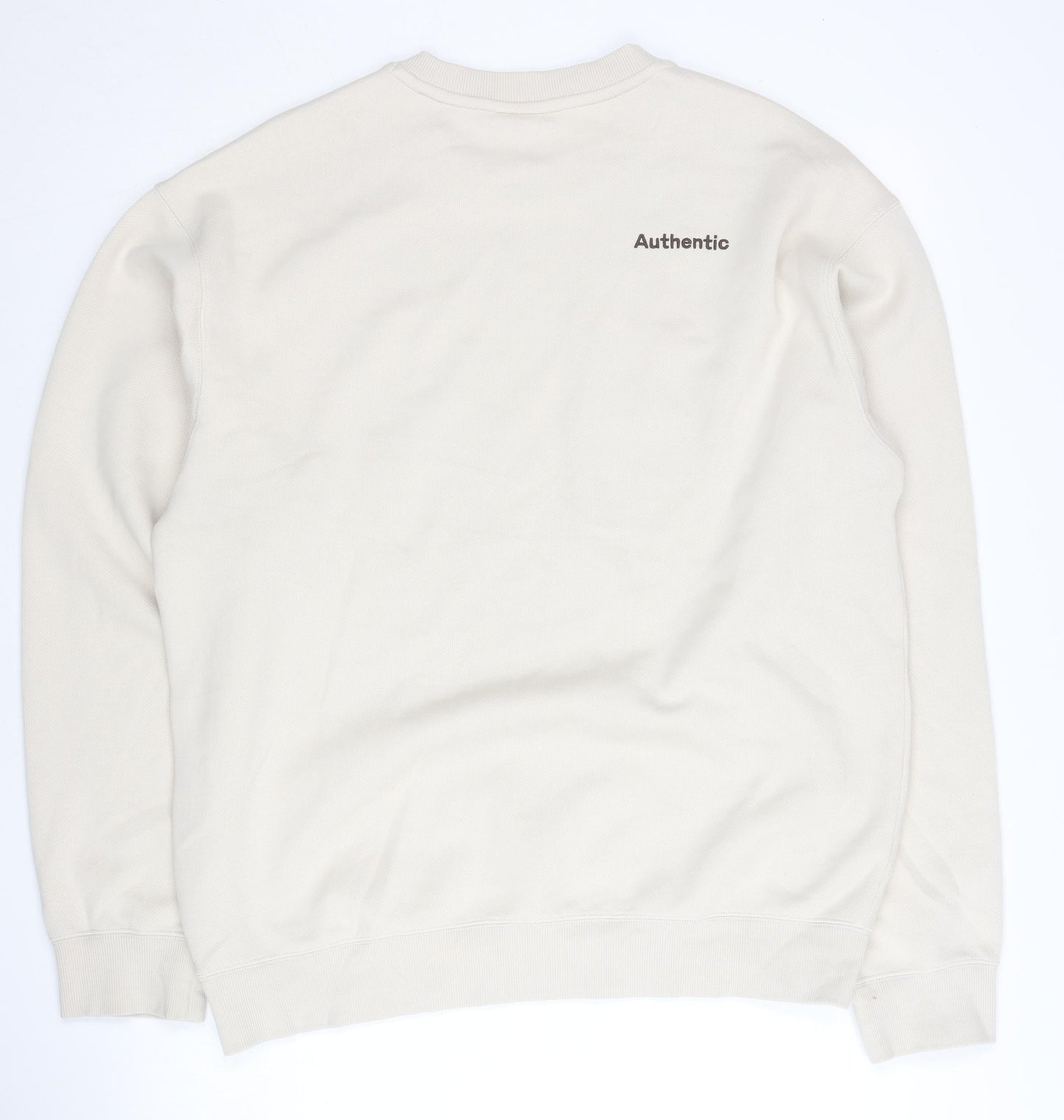 Kappa Men's Beige XL Pullover Sweatshirt Crew Neck Logo