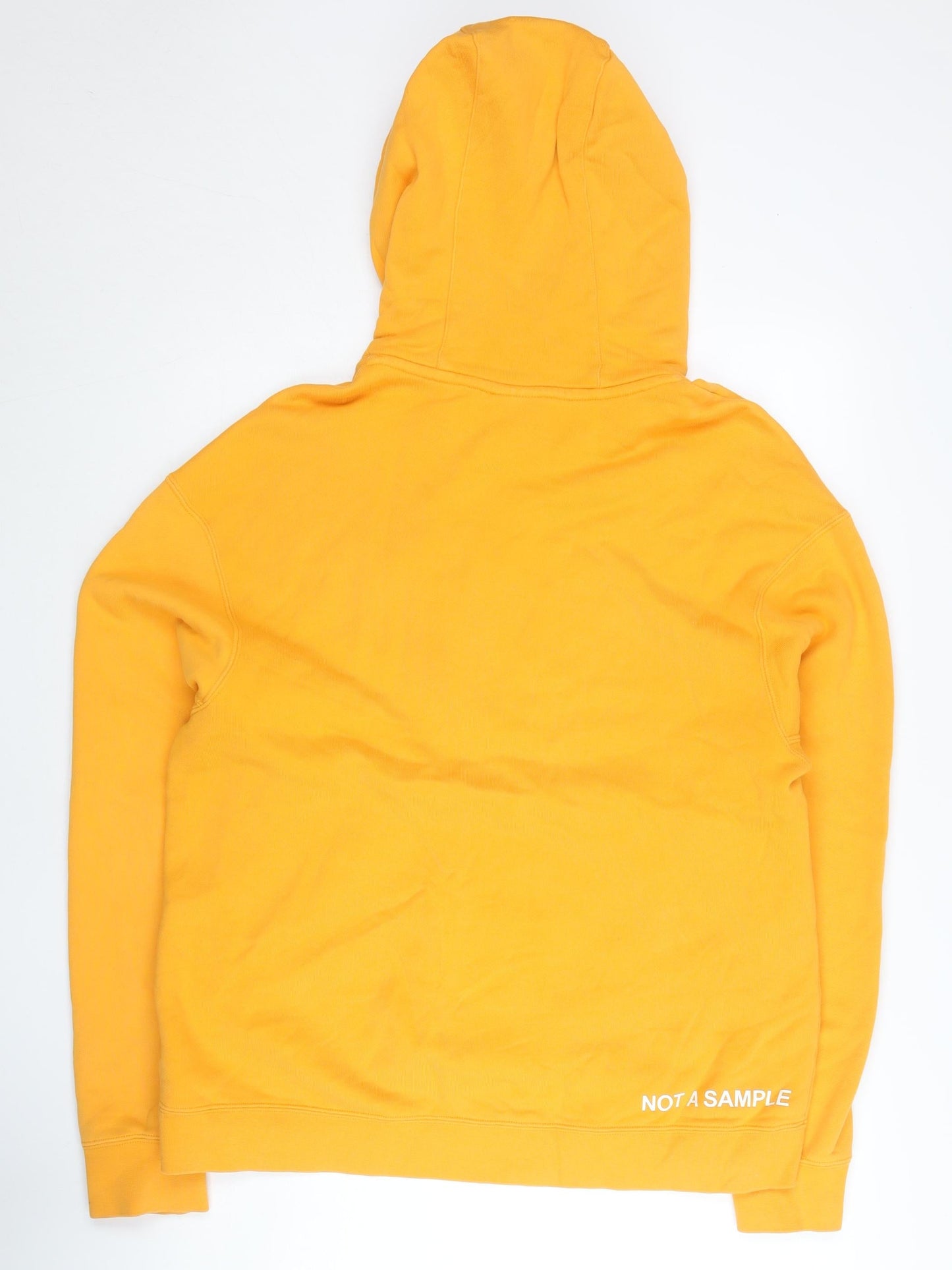 Nike Men's Yellow XL Pullover Hoodie with Logo Print