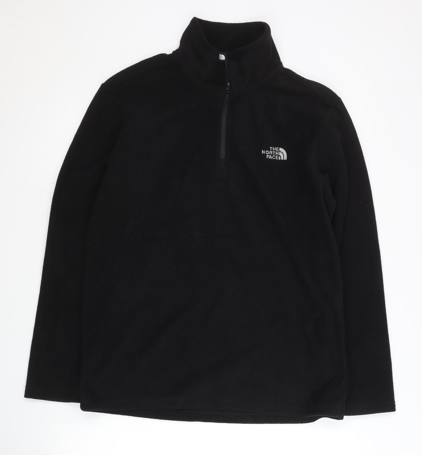 The North Face Mens Black M Fleece 1/4 Zip Sweatshirt Hiking Outdoor