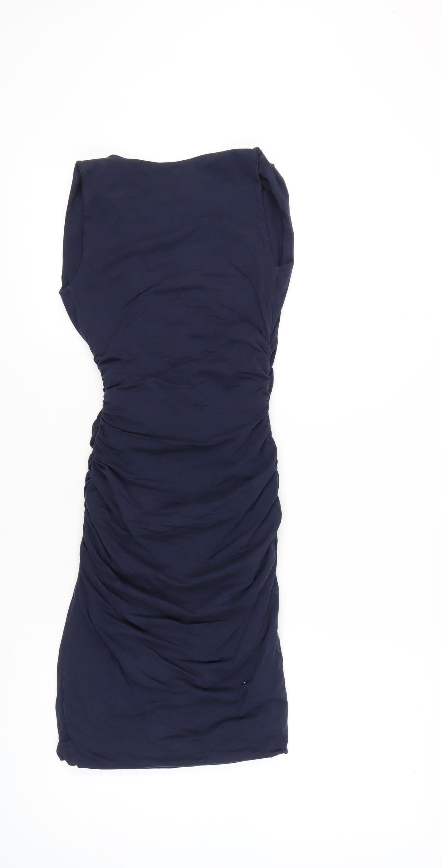 Boden Women’s Navy Blue Sleeveless Wrap Dress Size 6 Knee Length