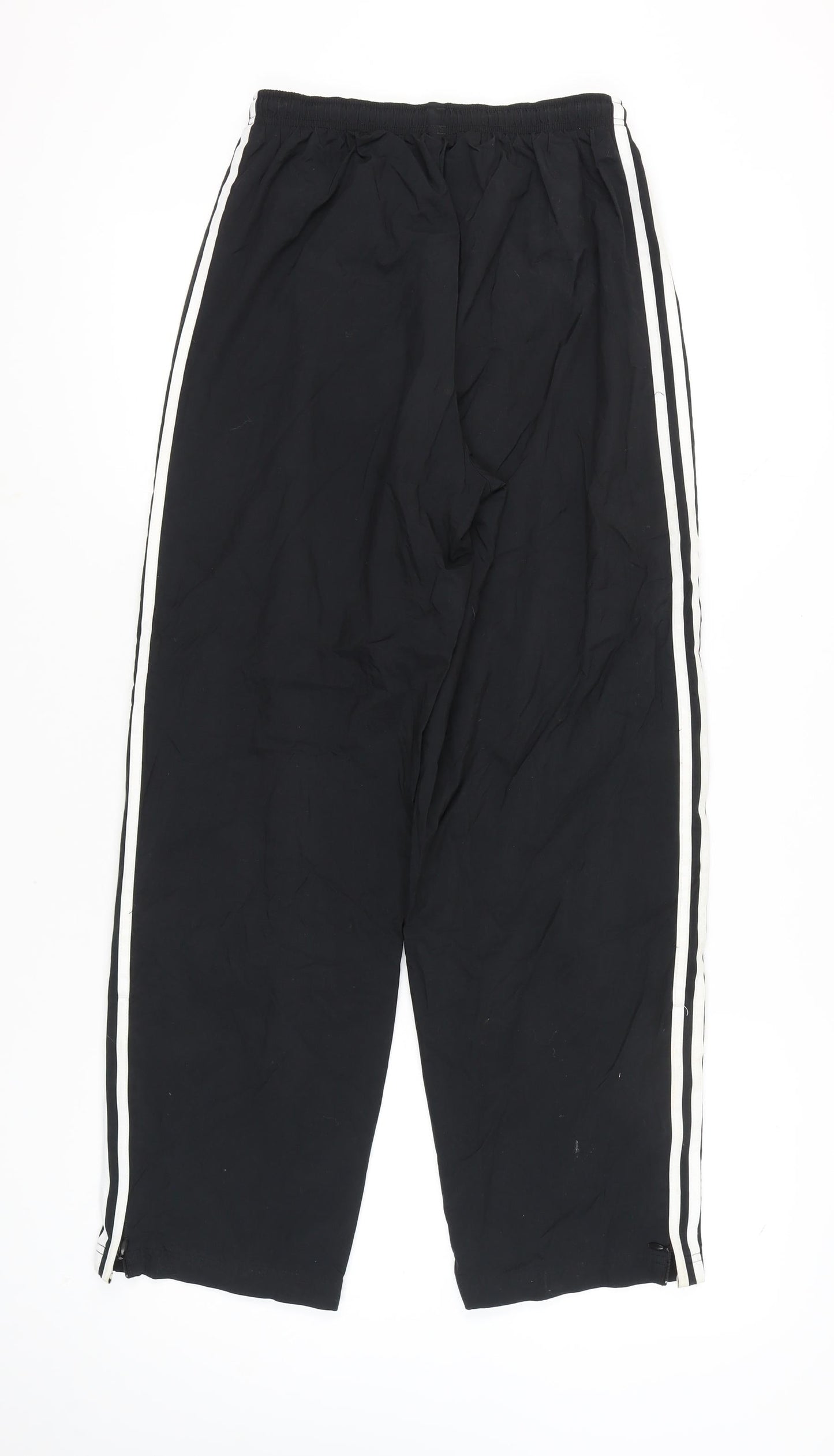 Adidas Men’s Black M Track Pants Elastic Waist Side Stripe Sports