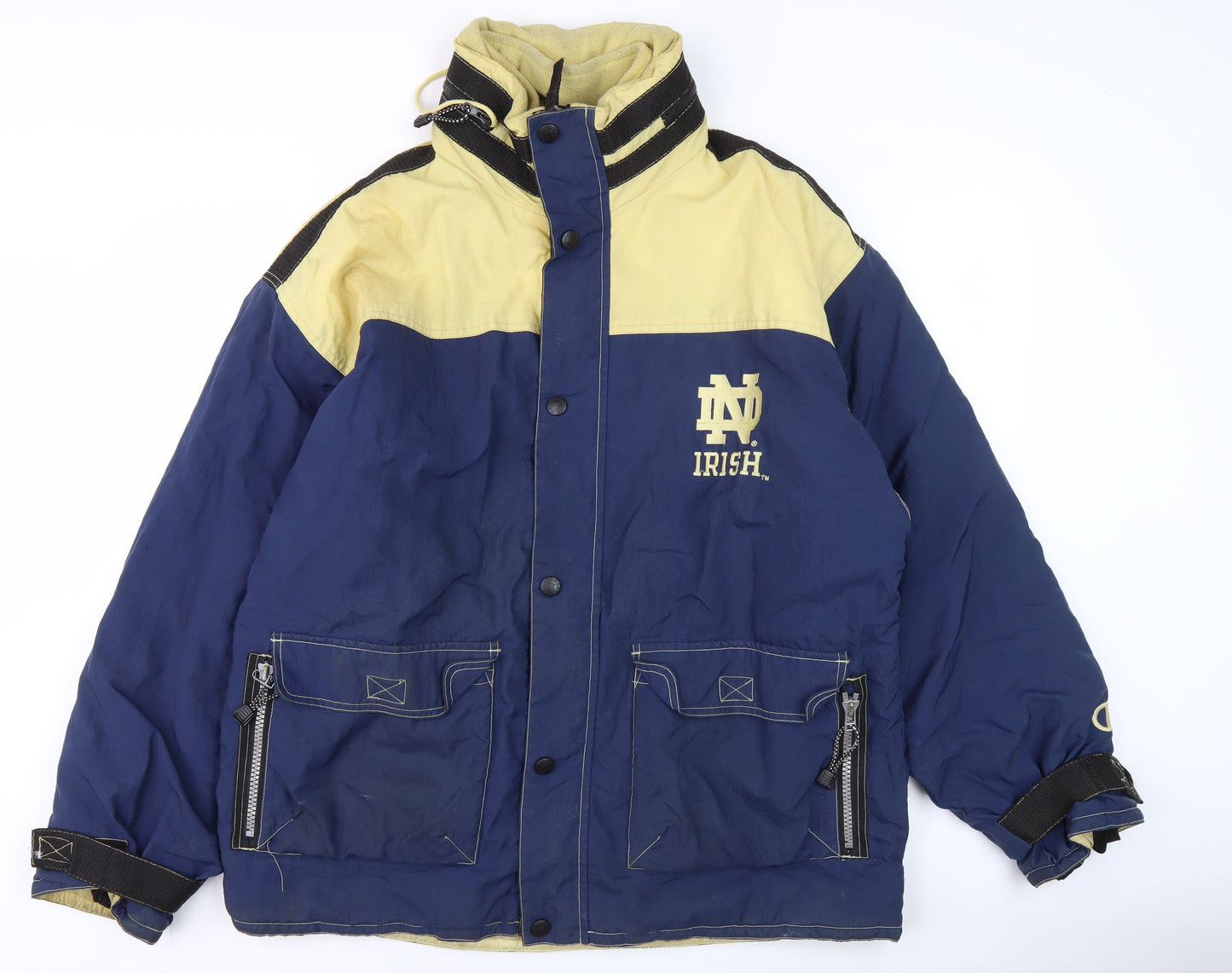 Champion Men's Blue Notre Dame Irish XL Puffer Jacket Winter Sports Coat