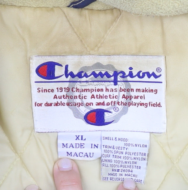 Champion Men's Blue Notre Dame Irish XL Puffer Jacket Winter Sports Coat