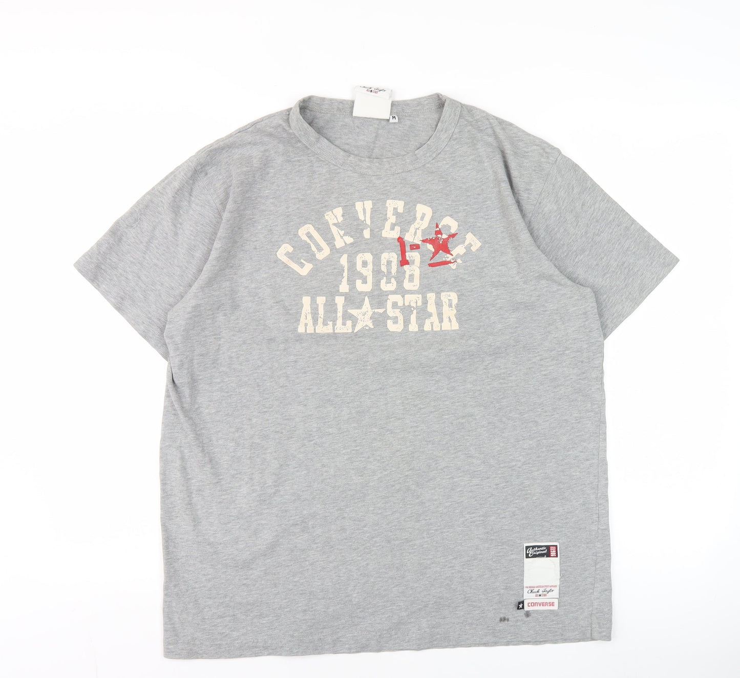 Converse Men's Grey M Graphic Print Sports T-Shirt