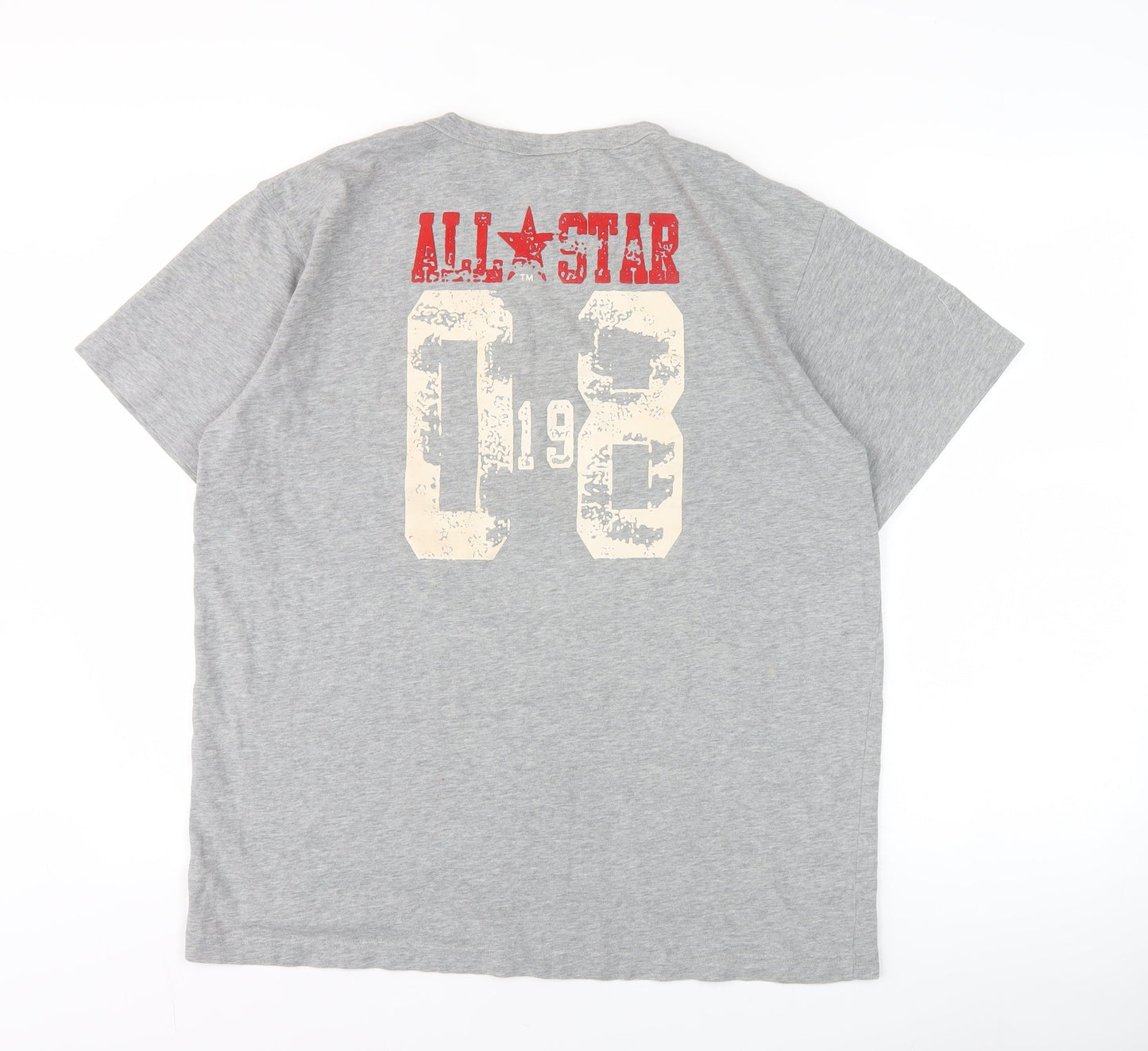 Converse Men's Grey M Graphic Print Sports T-Shirt