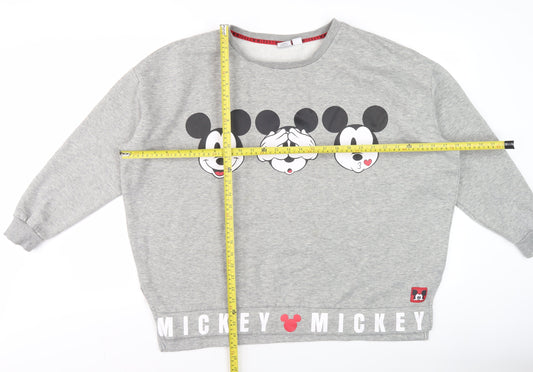 Disney Women’s Grey Mickey Mouse Graphic Sweatshirt UK 18/20