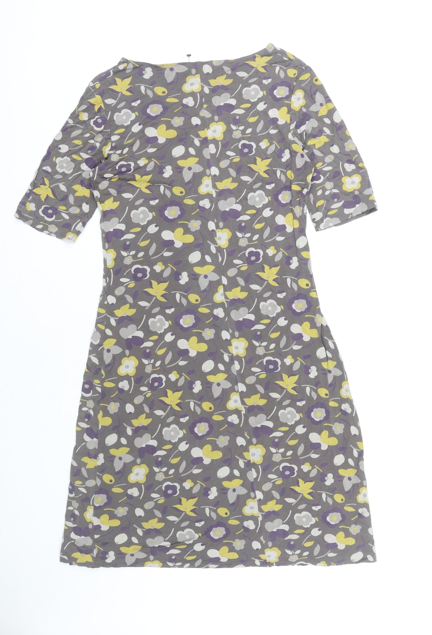 Boden Women’s Multicoloured Floral A-Line Knee Length Dress UK 10