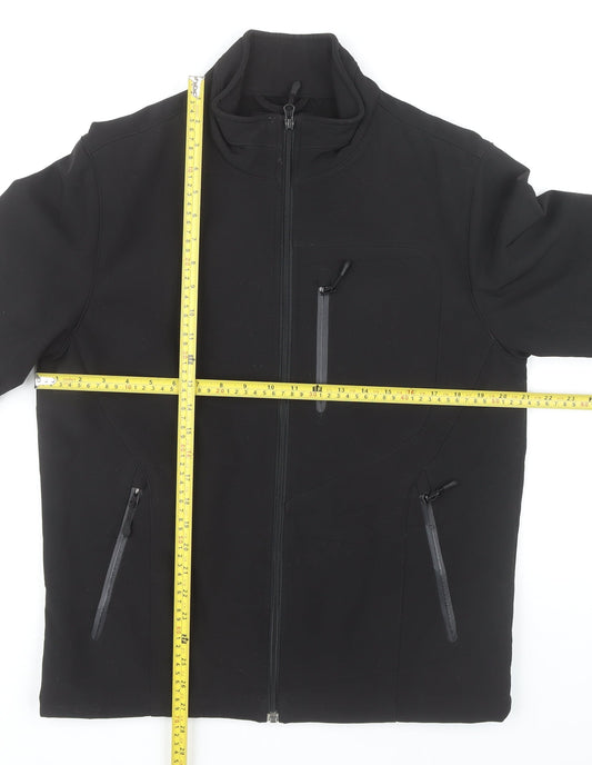 Kirkland Signature Men's Black Softshell Jacket S 38in Water Resistant