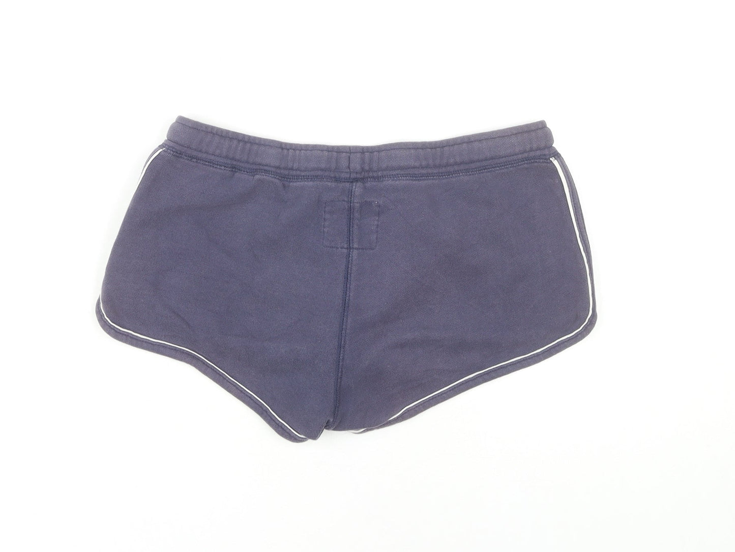 Jack Wills Womens Blue Cotton Hot Pants Shorts Size 6 Low Rise