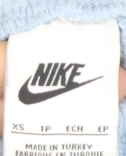 Nike Women's Blue XS Fleece Jogger Trousers with Cargo Pocket