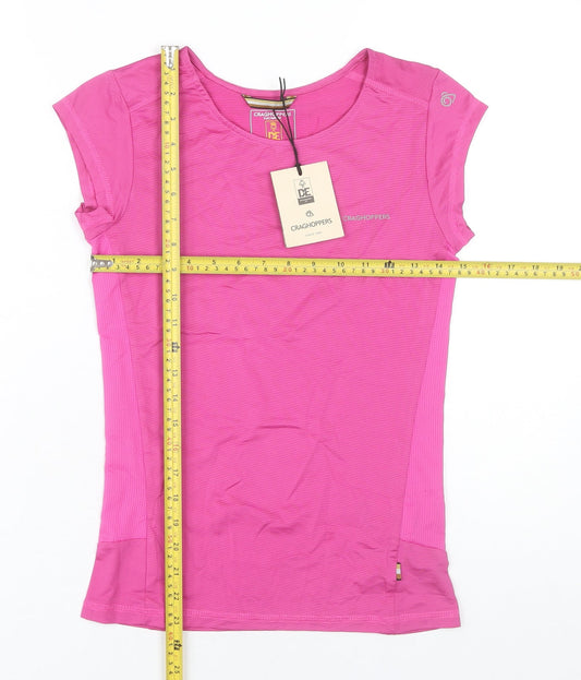 Craghoppers Women’s Pink Size 6 Short Sleeve Active T-Shirt