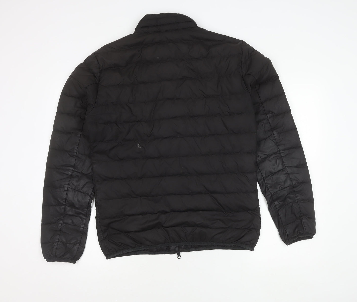 Emporio Armani EA7 Men's Black Puffer Jacket L Polyamide Full Zip