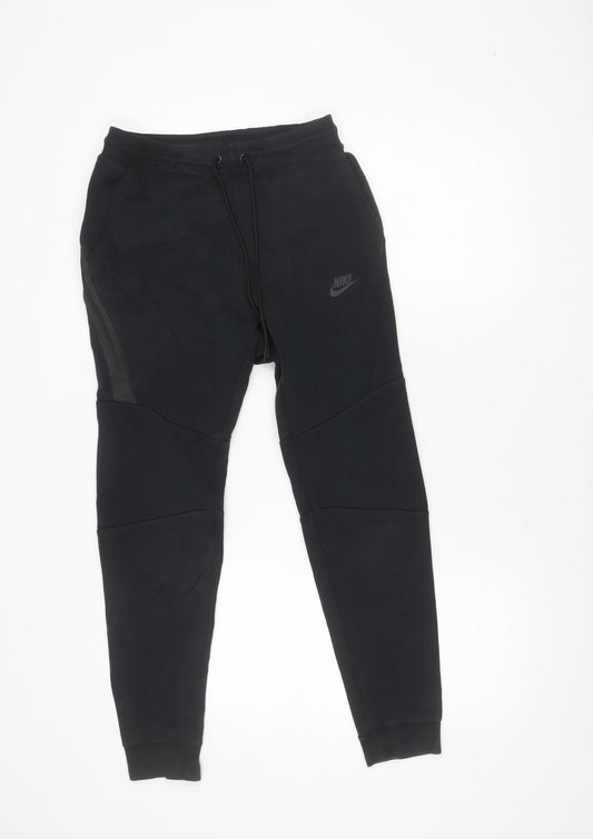 Nike Mens Black XS Jogger Trousers Knit Tapered Gym Sportswear