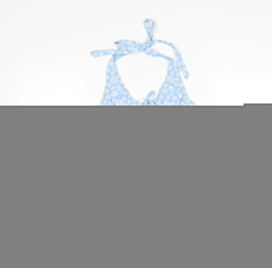 Hollister Women’s Blue Floral Halter Camisole Tank Top XS Summer