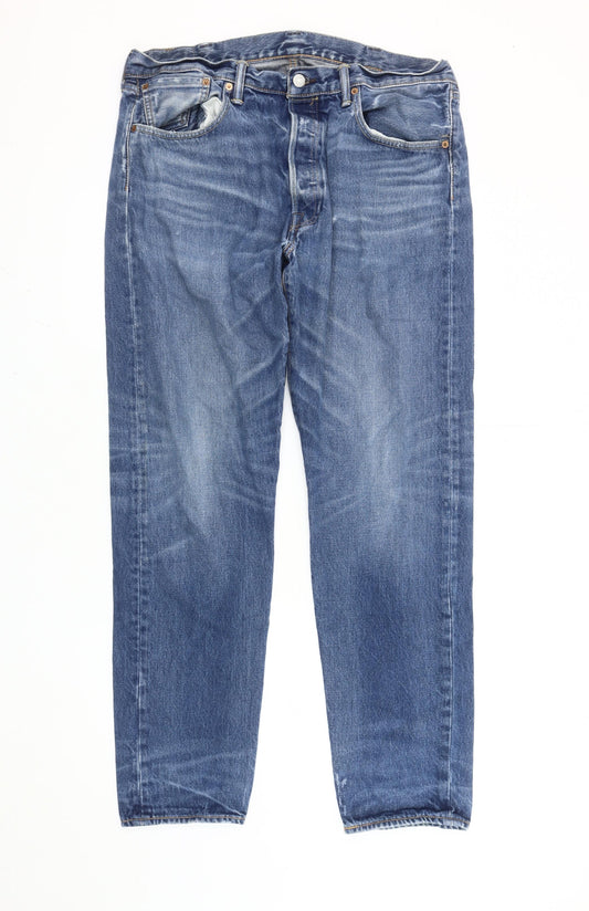 Levi's 501 CT Men's Blue Straight Leg Jeans W38 L34 Regular Fit