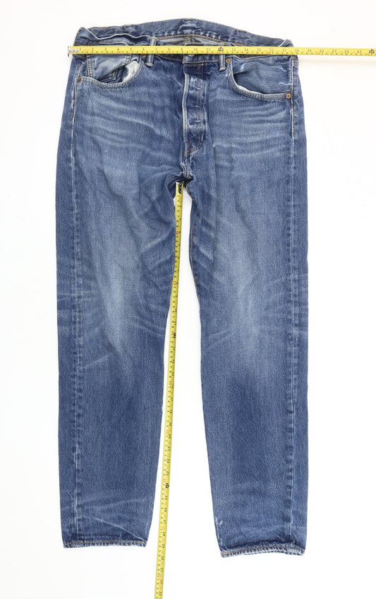 Levi's 501 CT Men's Blue Straight Leg Jeans W38 L34 Regular Fit