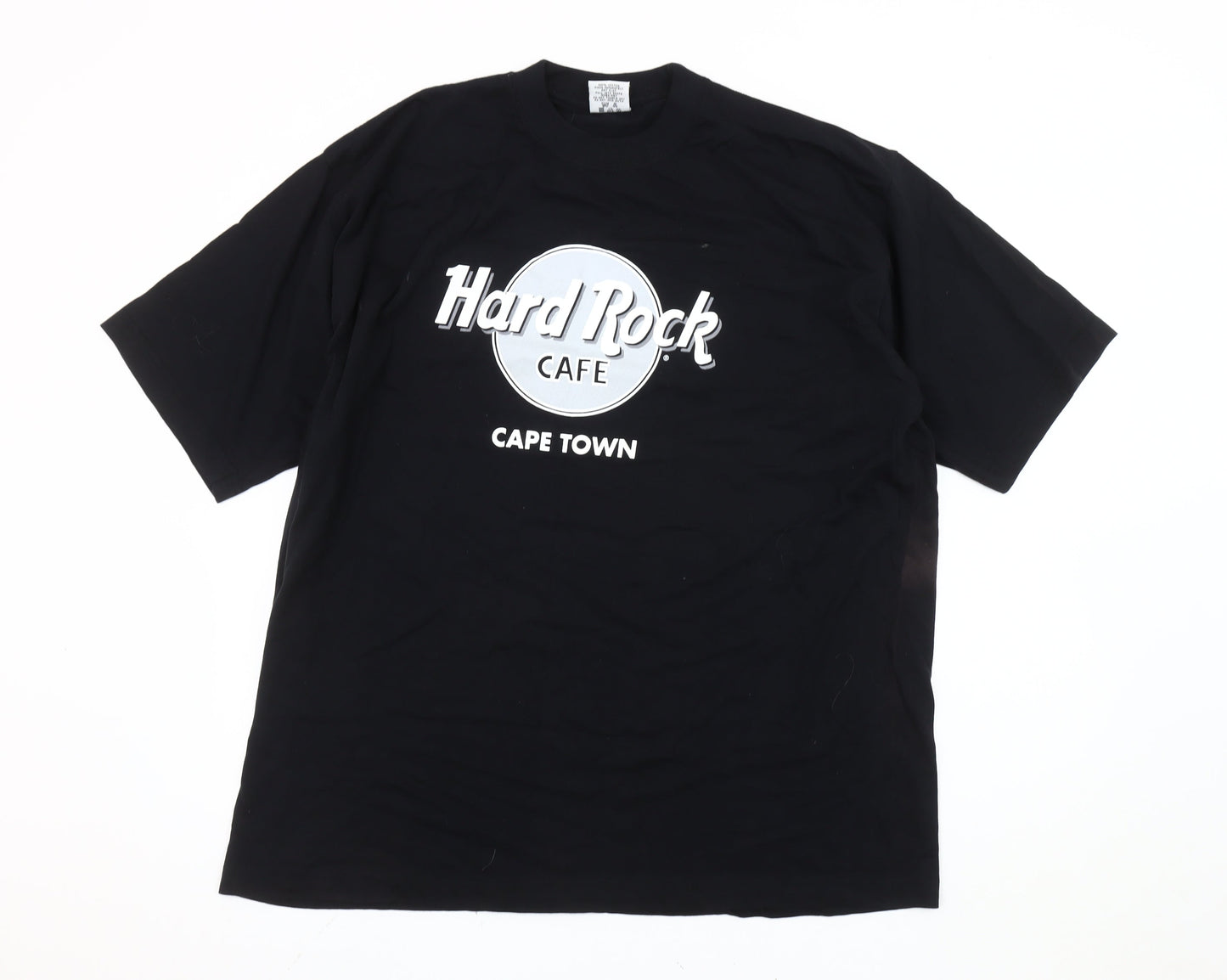 Hard Rock Cafe Cape Town Men's Black XL Graphic Print T-Shirt