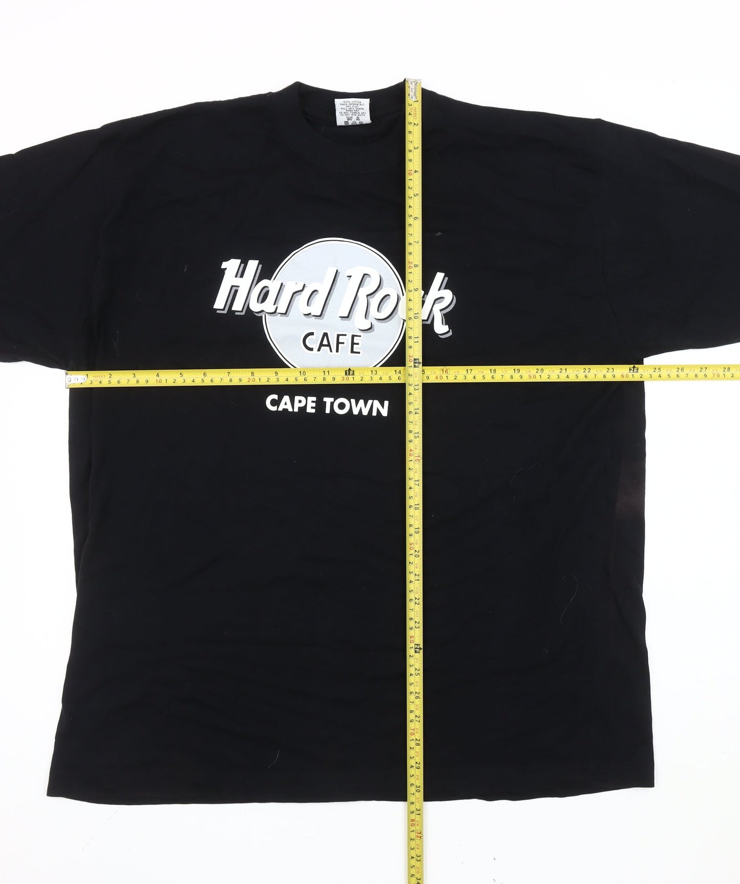 Hard Rock Cafe Cape Town Men's Black XL Graphic Print T-Shirt