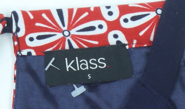 Klass Women’s Blue Aztec Halter Camisole Tank Top Size S