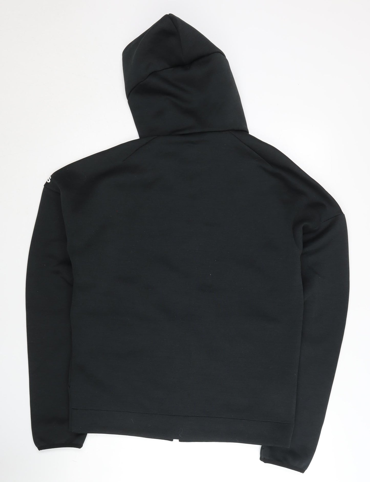 Adidas Men's Black Full Zip Hoodie M High Neck Logo Sportswear
