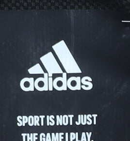 Adidas Men's Black Full Zip Hoodie M High Neck Logo Sportswear