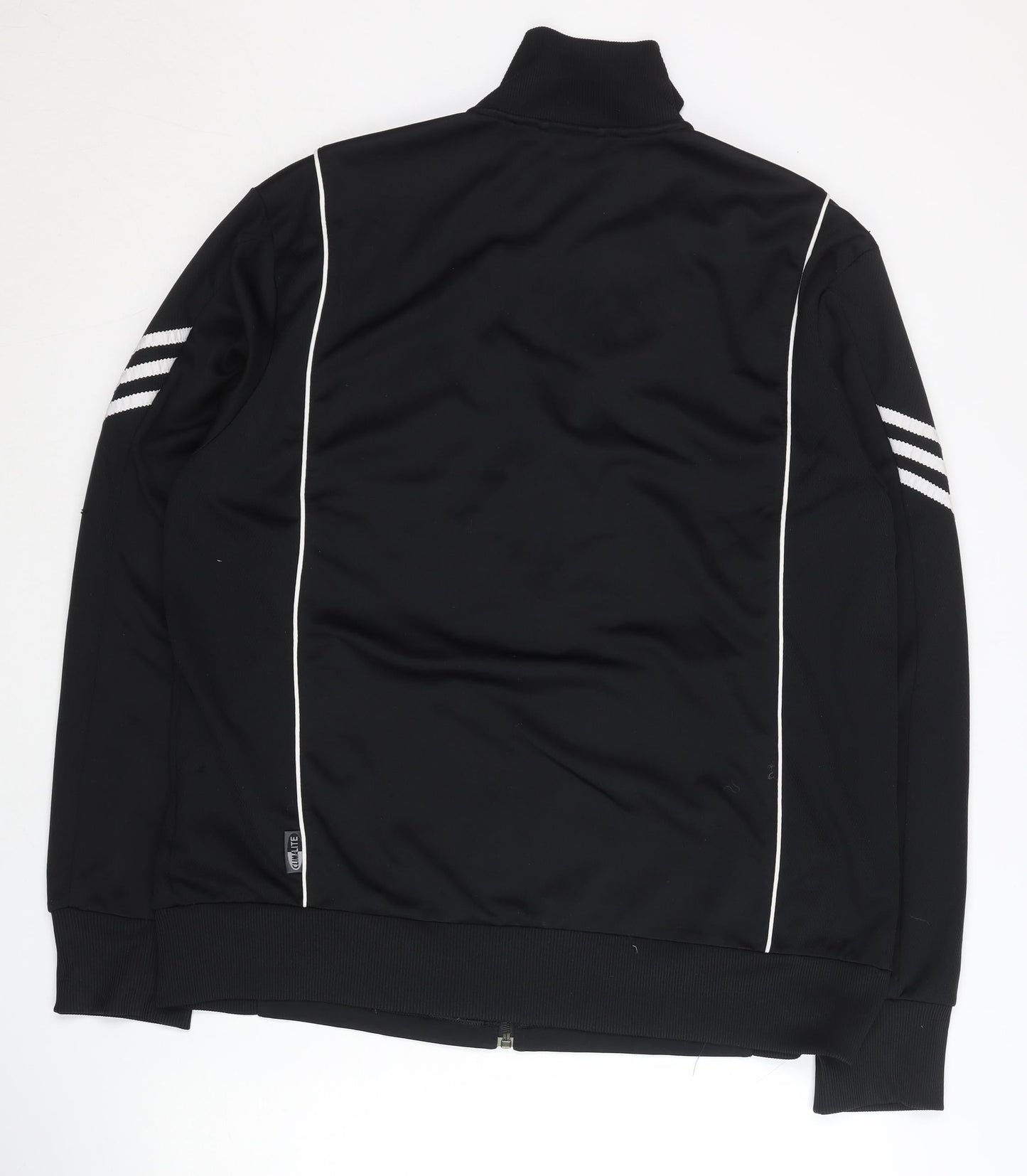 Adidas Men’s Black XL Track Jacket Full Zip Lightweight Sportswear