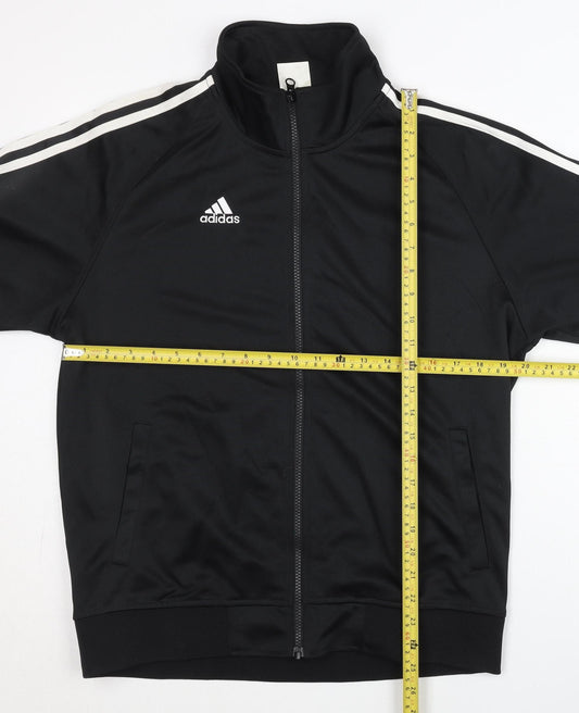 Adidas Men's Black M Track Jacket Full Zip Sportswear