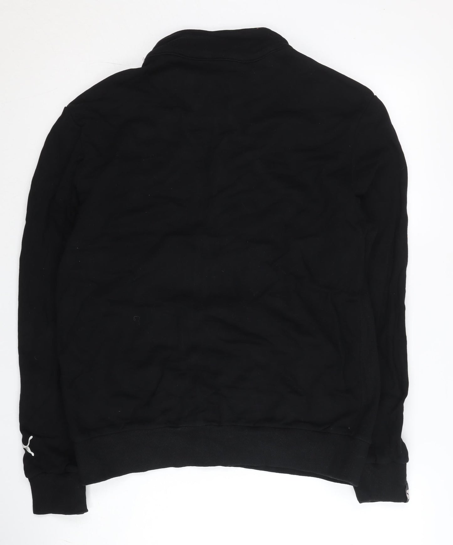 Puma Men's Black L Track Jacket Full Zip Sportswear Fleece