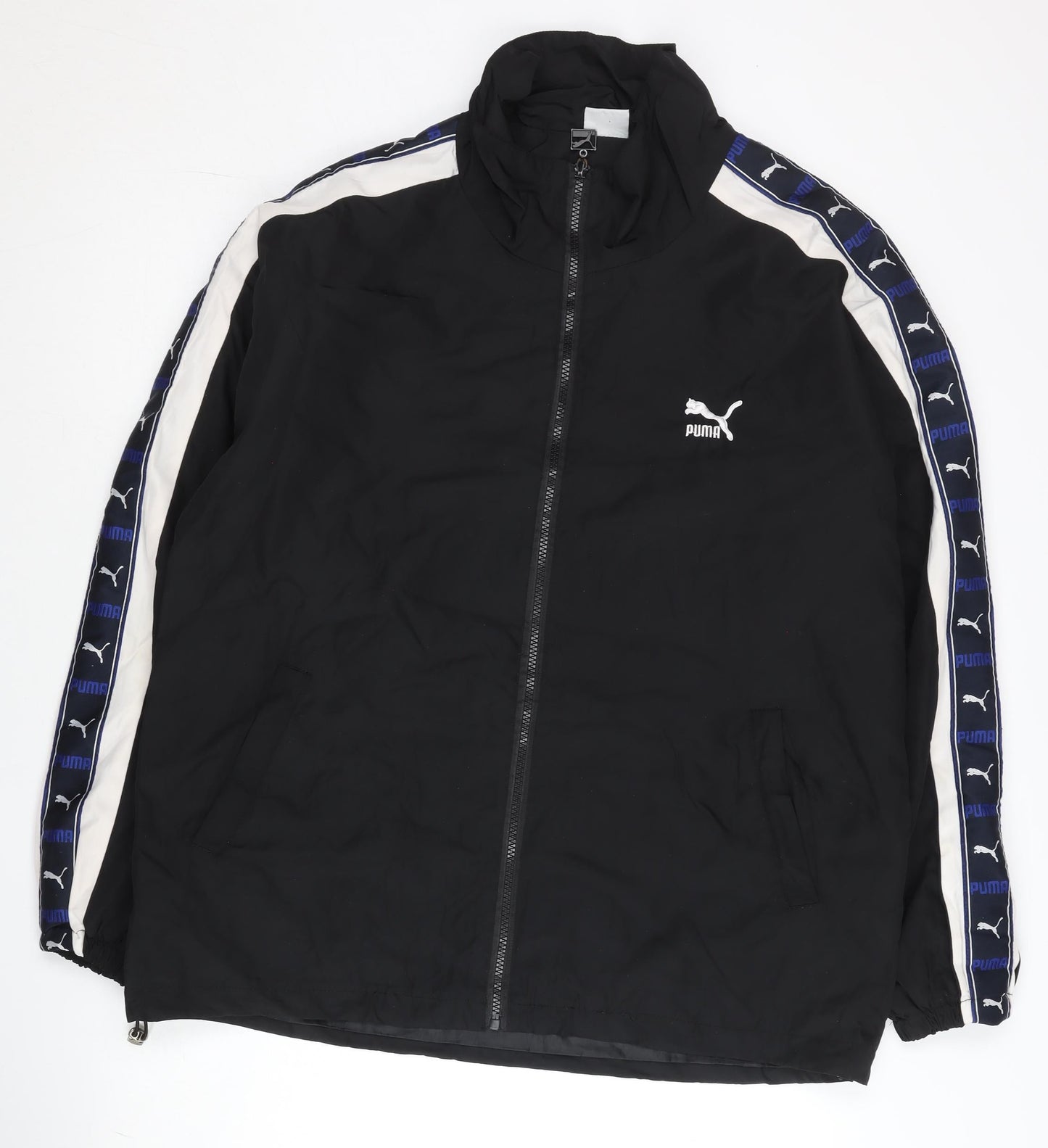 Puma Men's Black XL Track Jacket Full Zip Lightweight Sportswear