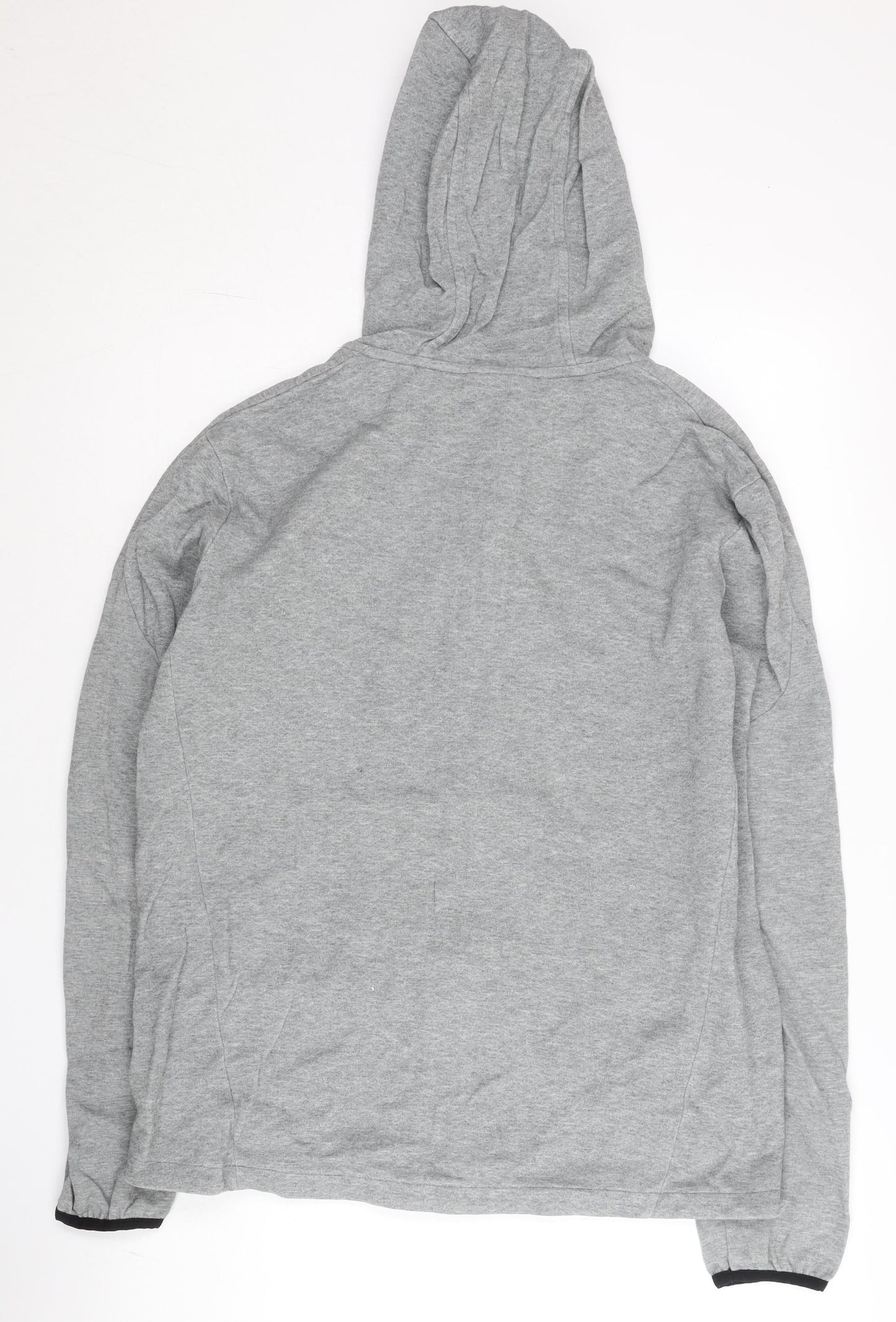 Puma Men's Grey Full Zip Hoodie L Regular Fit Lightweight