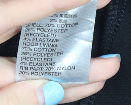 Adidas Men's Black Full Zip Hoodie L Regular Fit Knit Sportswear