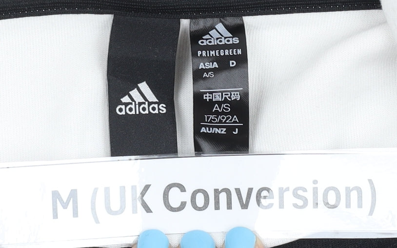 Adidas Men’s Black Full Zip Hoodie M Regular Fit Jersey