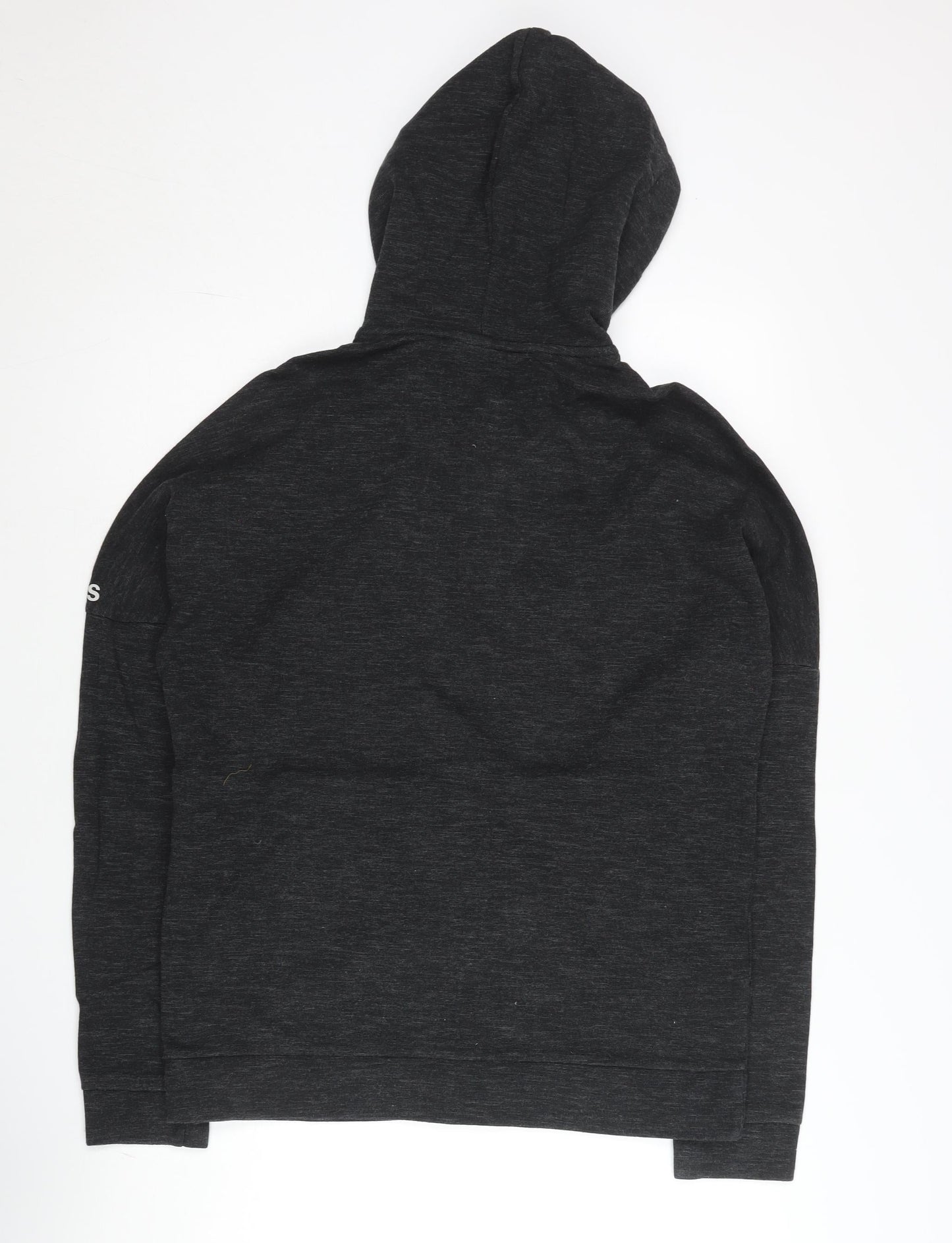 Adidas Men’s Black Full Zip Hoodie L Knit Cotton Blend