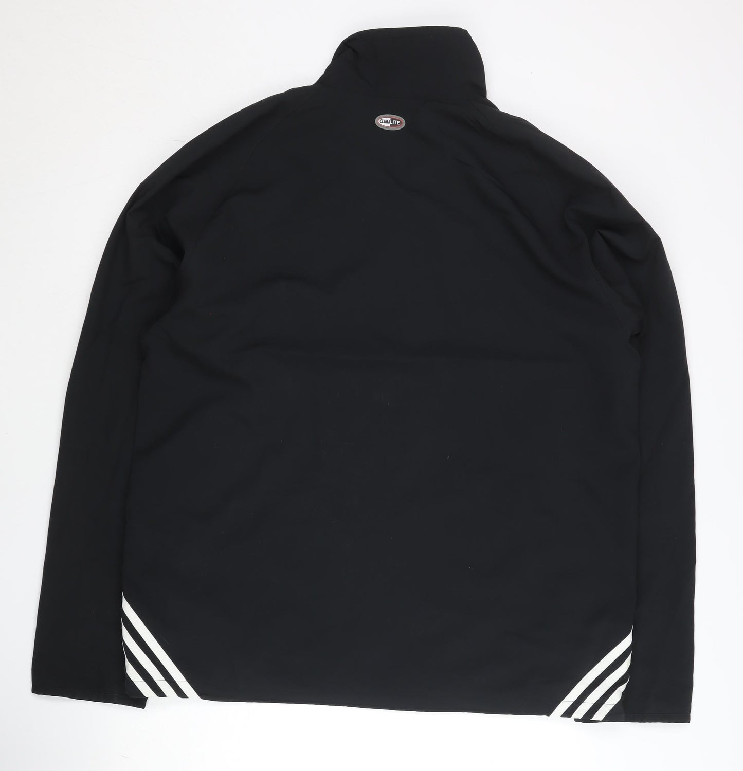 Adidas Men's Black L Track Jacket Softshell Full Zip Sportswear