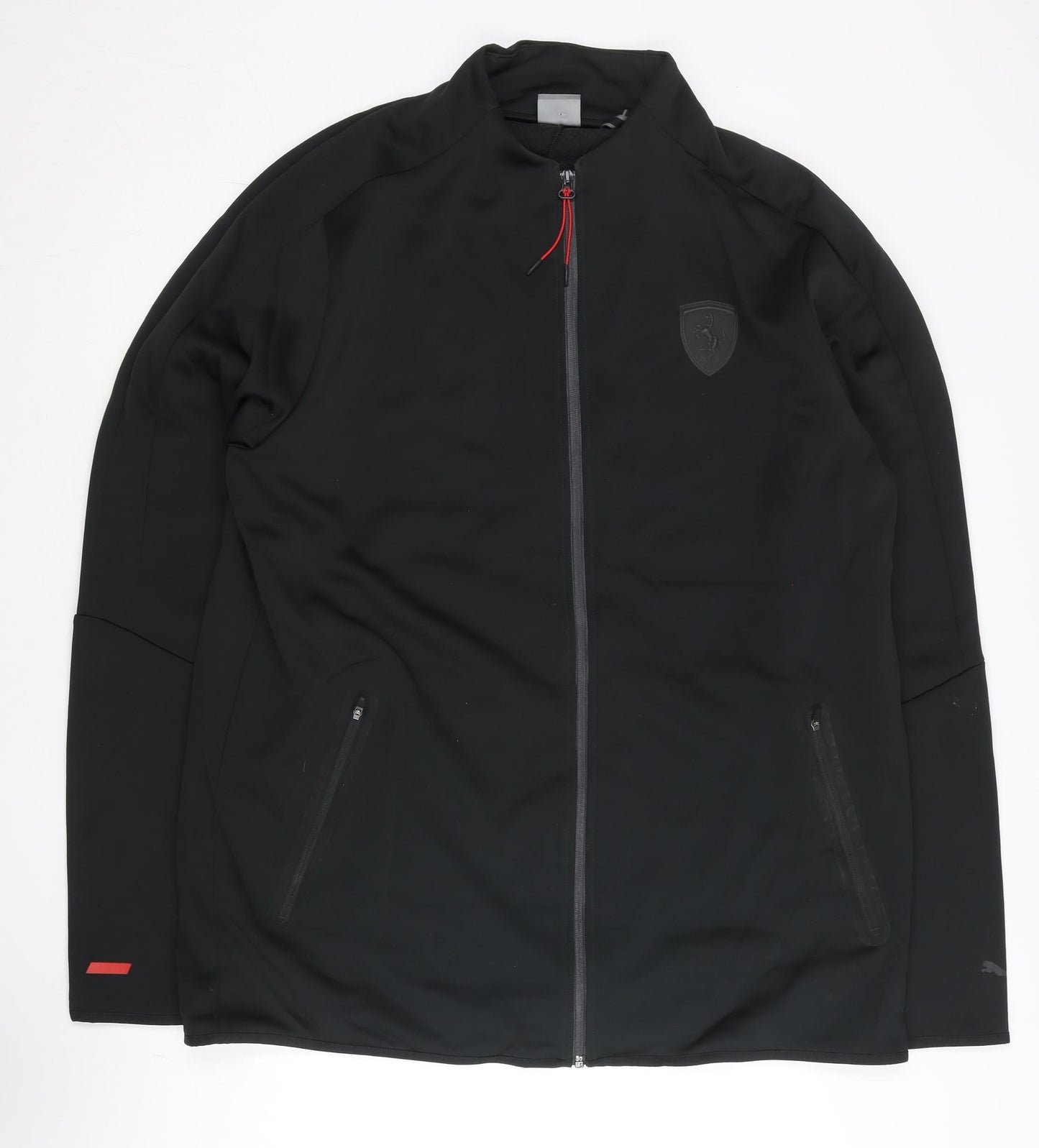 Puma Men's Black 2XL Track Jacket Full Zip Softshell Sportswear