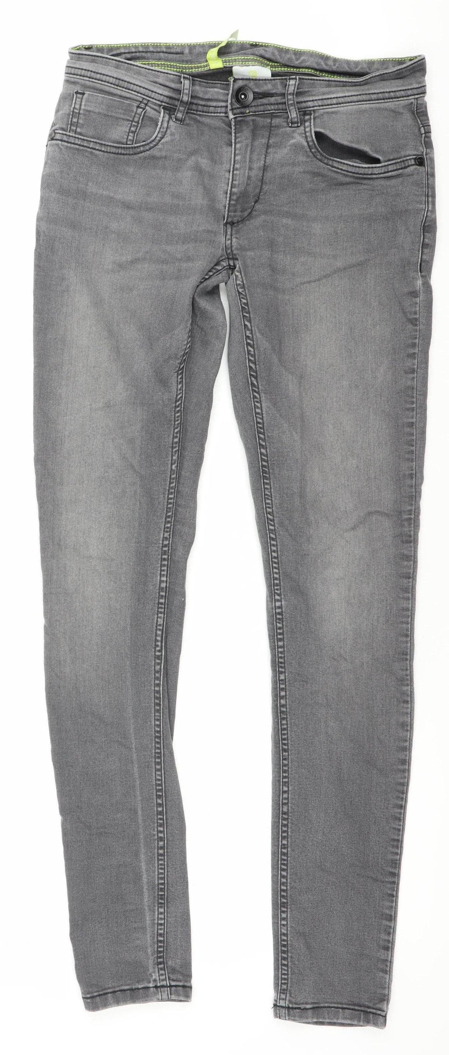 Adidas Neo Women's Grey 10 Skinny Stretch Denim Jeans 29W 32L