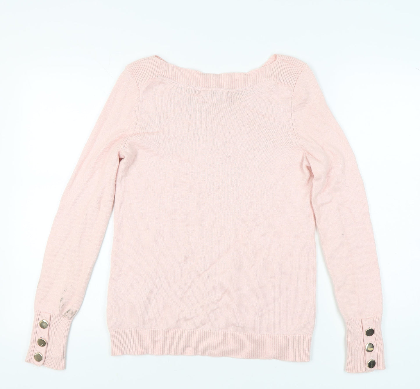 Boden Women’s Pink Boat Neck Long Sleeve Pullover Jumper M