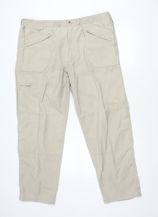 Regatta Men's Beige Cargo Trousers 32W 31L Regular Fit Outdoor
