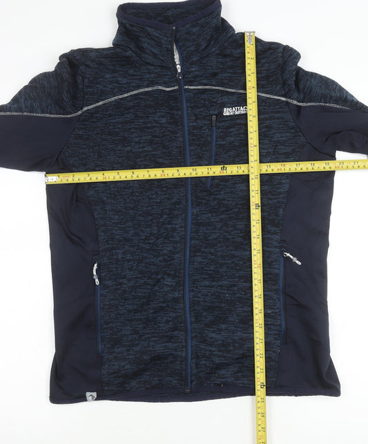 Regatta Men’s Blue Softshell Outdoor Jacket XL Full Zip