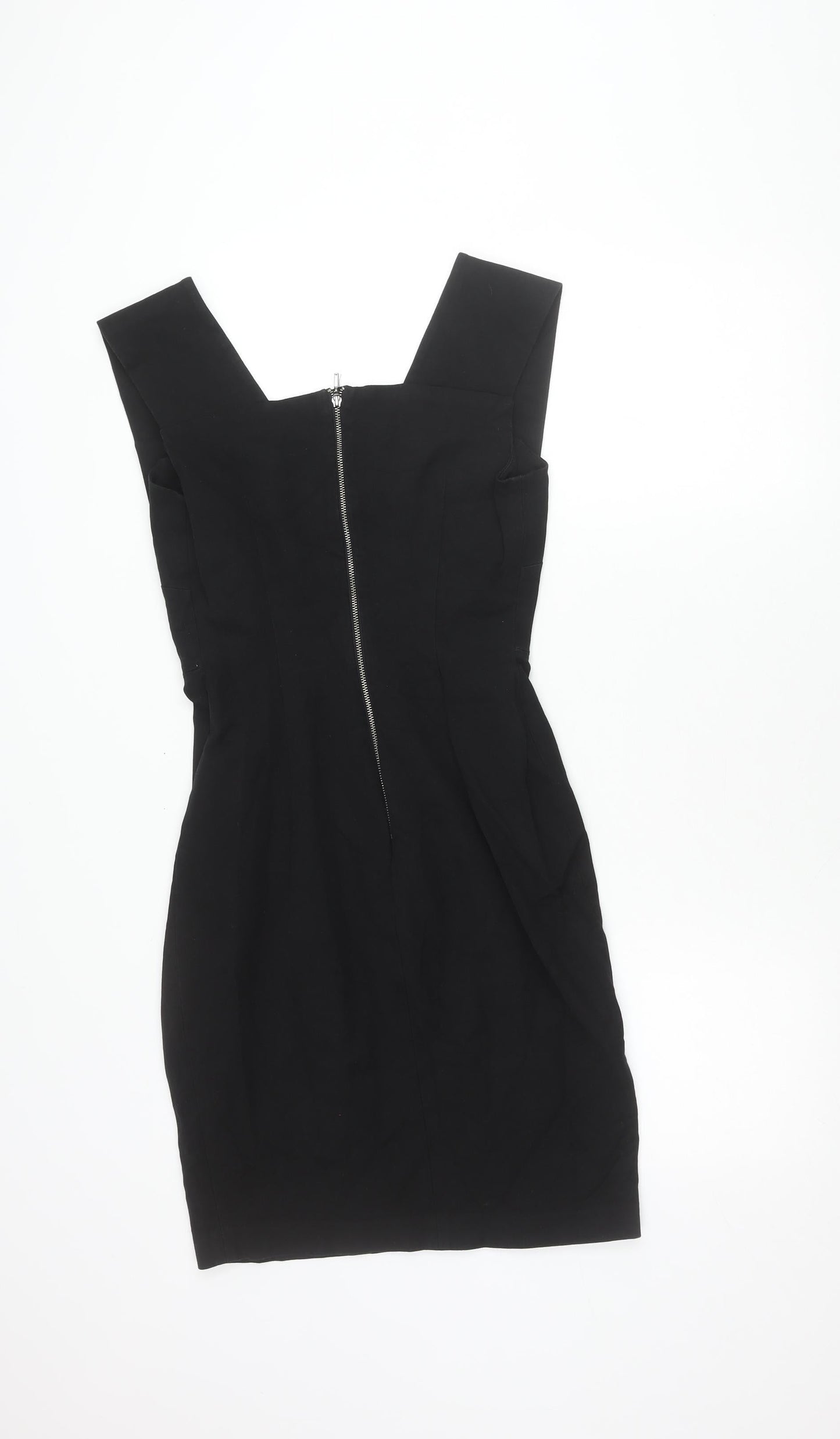 Banana Republic Women Black Size 10 Sheath Dress Stretch Lined