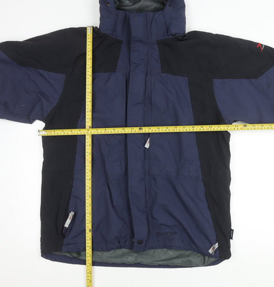 Regatta Men’s Blue M Parka Jacket Waterproof Hooded Outdoor Coat