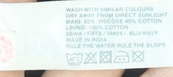 Fat Face Women’s Blue Animal Print A-Line Knee Length Skirt Size 14