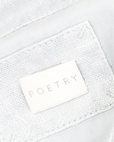 Poetry Women’s White Linen Collared Knee Length Shirt Dress Size 12