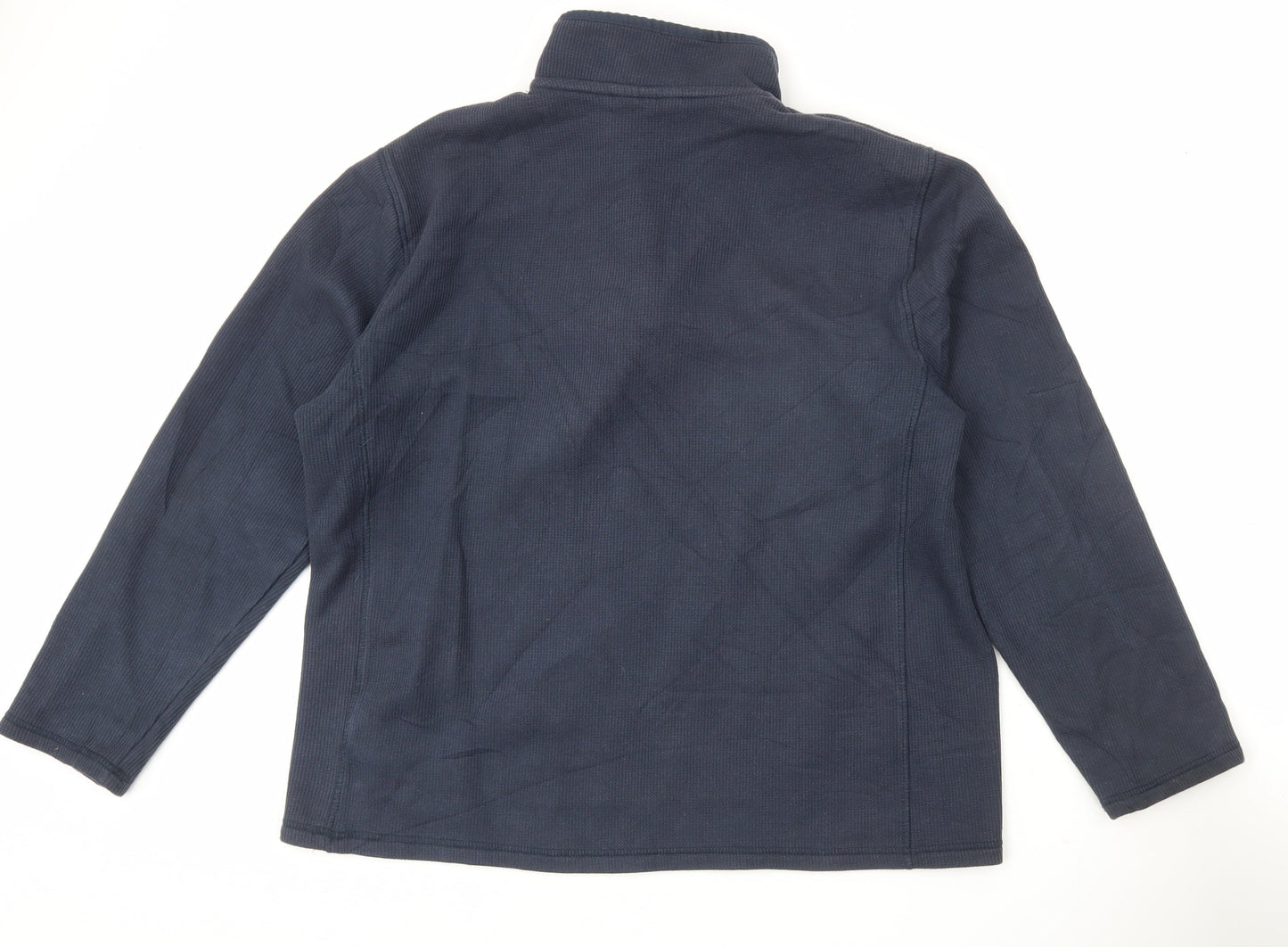 Mountain Warehouse Men’s Blue XL 1/4 Zip Fleece Sweatshirt Hiking