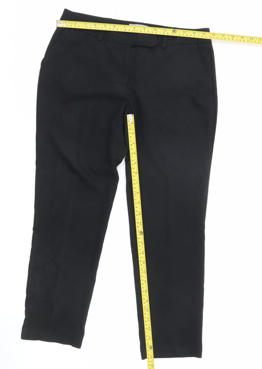 Dorothy Perkins Women's Black UK 10 Straight Leg Work Trousers