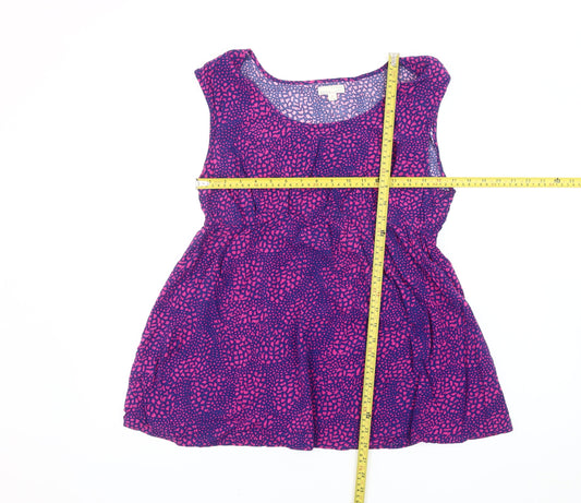 Gap Maternity Women's Multicoloured Animal Print Tunic Blouse M