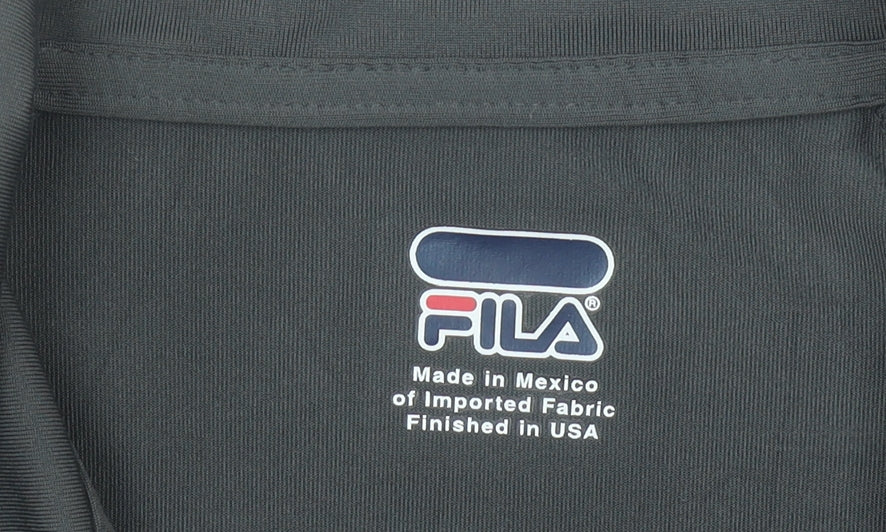 Fila Women’s Black Full Zip Raglan Sleeve Sweatshirt L