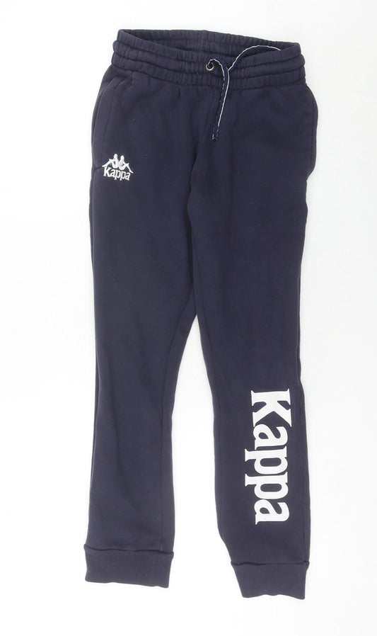 Kappa Men’s Blue XS Jogger Trousers Fleece Elastic Waist Logo Autumn/Winter
