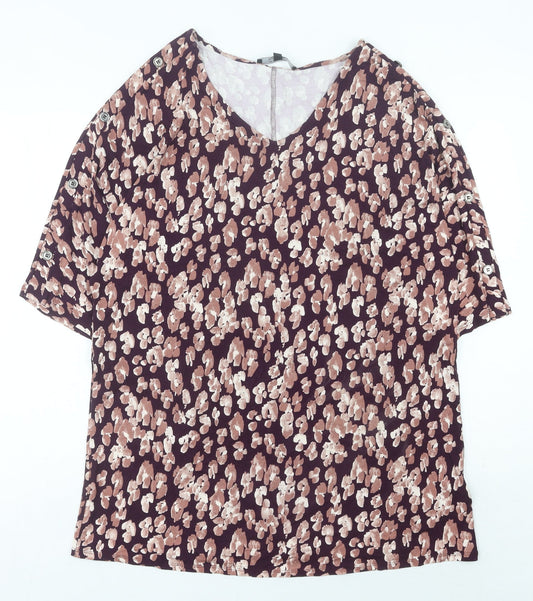 JD Williams Women’s Multicoloured Floral Blouse Size 16 Viscose