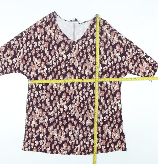 JD Williams Women’s Multicoloured Floral Blouse Size 16 Viscose